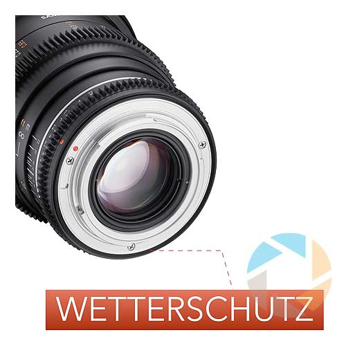 Samyang MF 50mm T1,5 VDSLR MK2 - Wetterschutz - mycam24.de